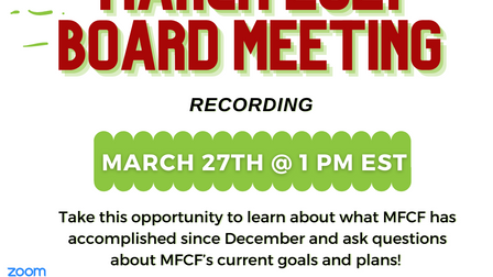 MFCF March Board Meeting